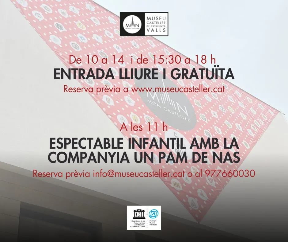 El Museu Casteller commemora el 14è aniversari de la declaració dels castells com a Patrimoni Immaterial de la Humanitat