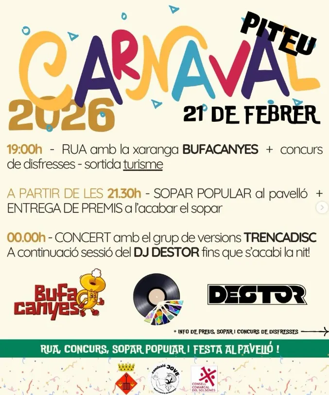 Sant Llorenç celebra el seu Carnaval aquest dissabte