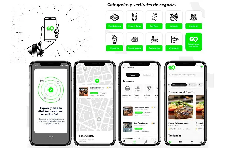 Nace una plataforma de reparto de comida a domicilio 100% utrerana