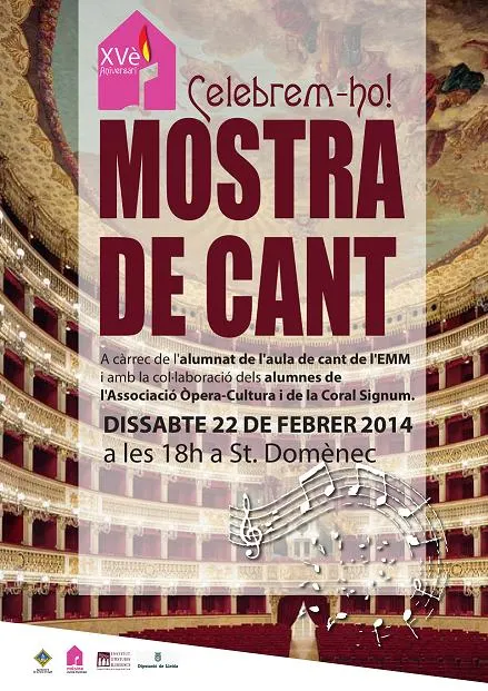 L'Escola Municipal de Música ofereix un concert de cant