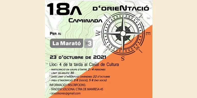 El Centre Excursionista del Solsonès celebra dissabte la divuitena Caminada d'Orientació