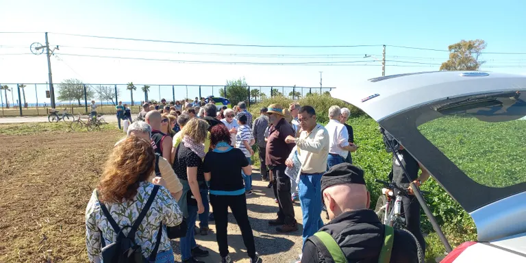 Acte de protesta de la pagesia per defensar l'espai agrari de Santa Susanna i el Pla de Balasc