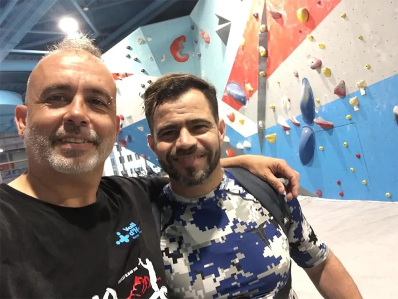 Txema Burruezo i Juan José Cordo en un dels entrenaments / Foto: Facebook J.J. Cordo