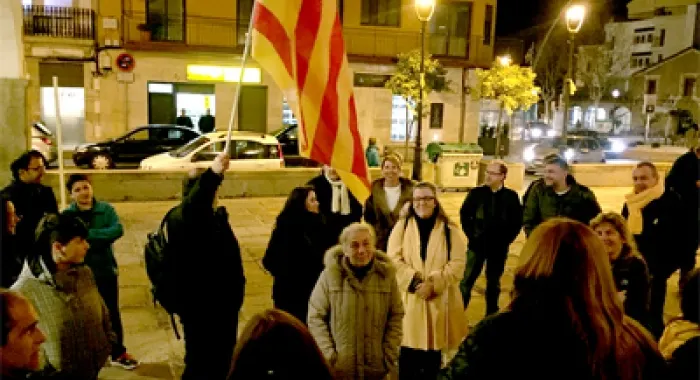 Moment de la concentraciÃ³ d'ahir 