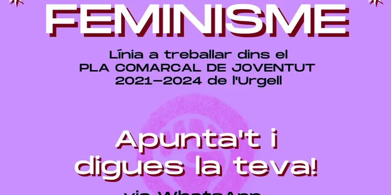 L'Oficina Jove de l'Urgell convida a parlar sobre feminisme i joventut
