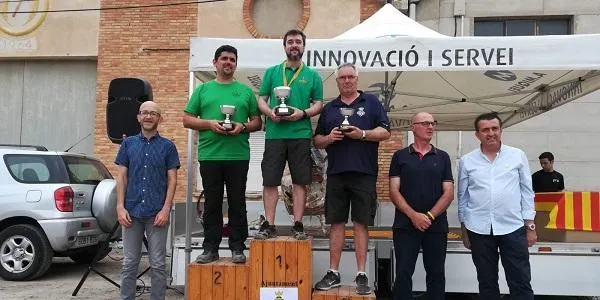 Carles Vives, del CB Salomó, es proclama campió de Catalunya de bitlles catalanes