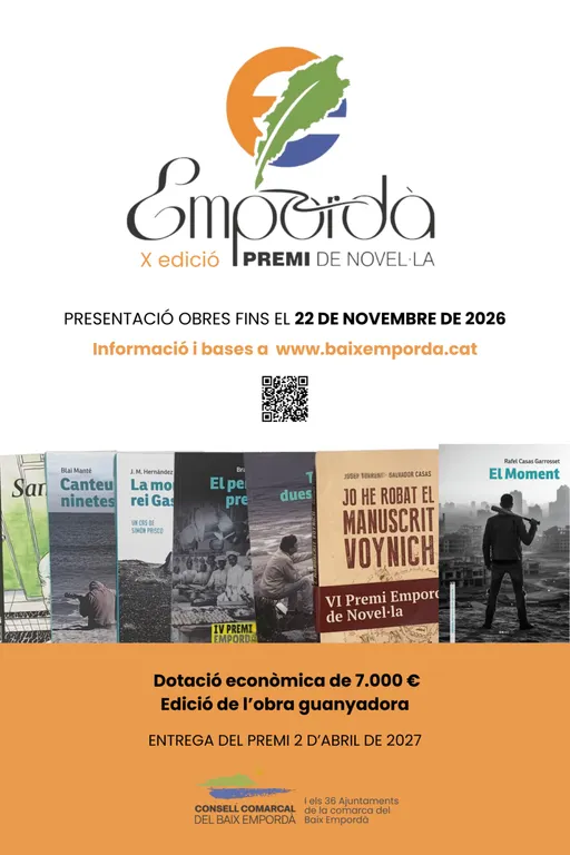 El Premi Empordà de Novel·la arriba a la desena edició amb convocatòria oberta fins al novembre