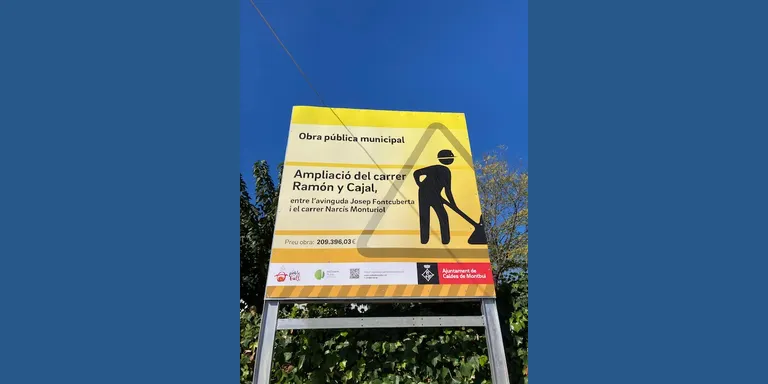 A punt de començar les obres d'ampliació del carrer Ramón y Cajal
