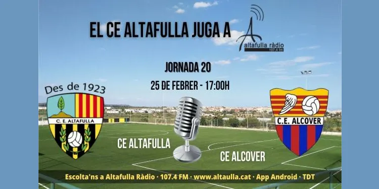 L’Altafulla afronta un duel directe davant l’Alcover amb la missió de guanyar i retenir el lideratge