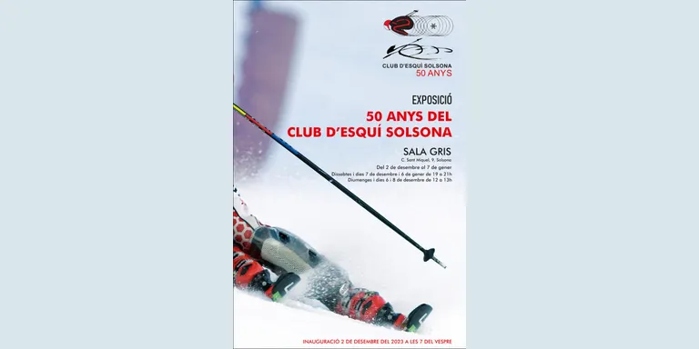 El Club Esquí Solsona celebra 50 anys d'història amb una exposició commemorativa