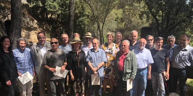 Vicent Loscos, a l'homenatge a les persones que treballen per posar en valor la pedra seca
