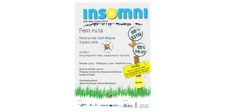 L'itinerari de Sant Miquel, primera sortida del 'Fem ruta' del programa juvenil Insomni