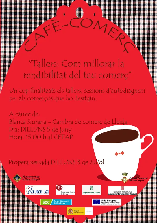 El cicle Cafè-Comerç ofereix un taller per millorar la rendibilitat dels negocis