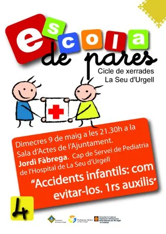 L'Escola de Pares ofereix una xerrada sobre els accidents infantils