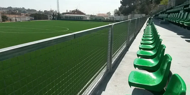 Destrosses als lavabos públics del camp de Futbol durant aquest cap de setmana