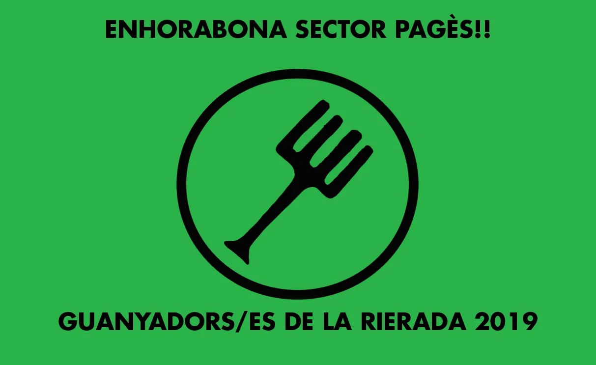 El Sector Pagès guanyador de La Rierada 2019
