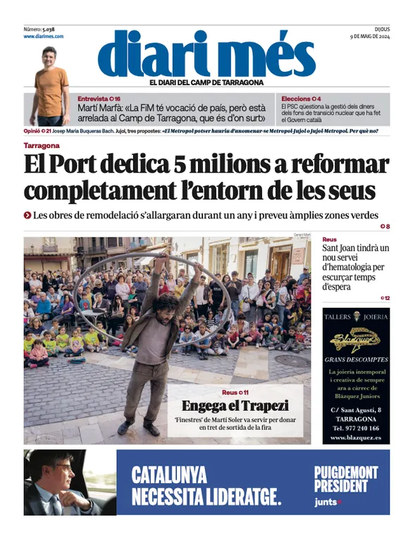 Cop d'ull als diaris d'aquest dijous 9 de maig