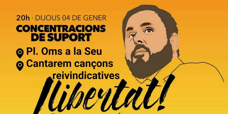 Convocada una concentració a la Seu per l'alliberament dels representants polítics catalans empresonats