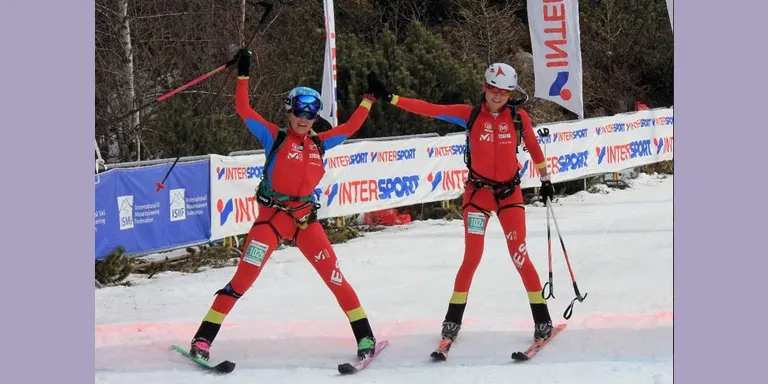 Clàudia Galícia i Mireia Miró, subcampiones del món d'esquí de muntanya per equips