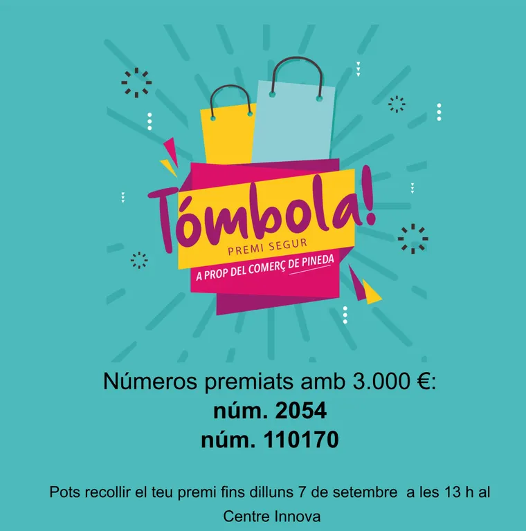 Els números 2054 i el 110170, guanyadors dels 3000 de la Tómbola de Pineda