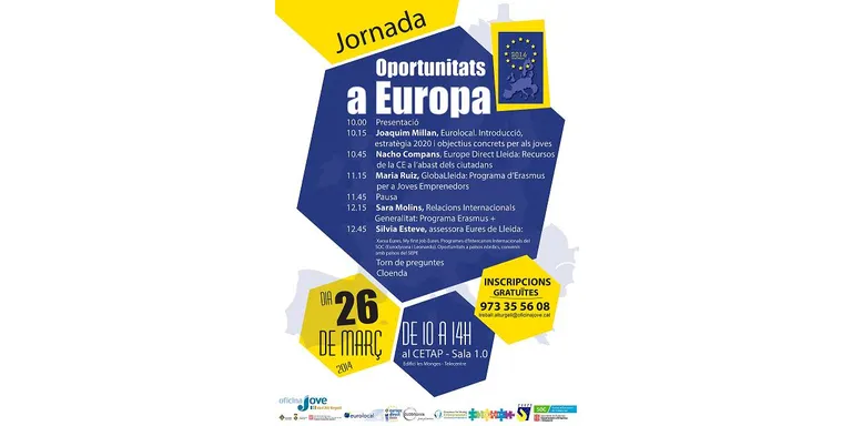Jornada per a joves de l'Alt Urgell sobre oportunitats a Europa