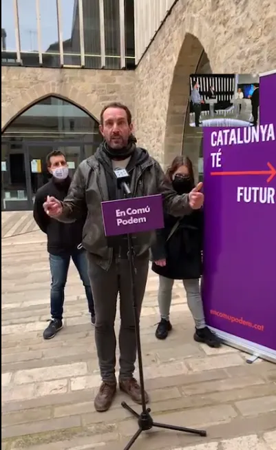 En Comú Podem defensa la seva proposta de Llei d'Equitat Territorial des de la biblioteca de Solsona