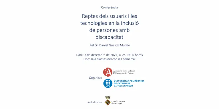 Xerrada a la Seu sobre tecnologia i inclusió de persones amb discapacitat