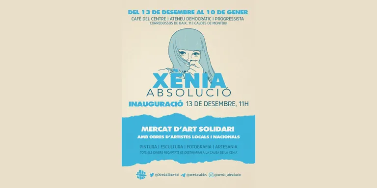 S’inaugura el mercat d’art solidari que organitza el Grup de Suport a la Xènia