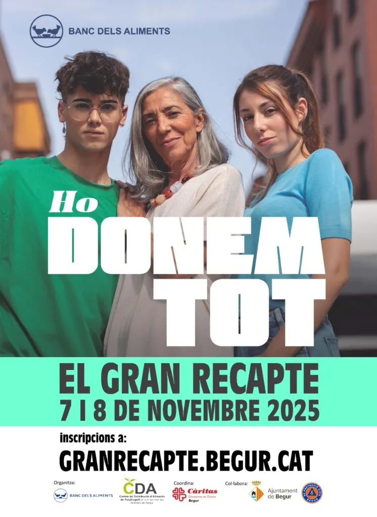 Begur i Esclanyà se sumen al Gran Recapte d'Aliments els dies 7 i 8 de novembre