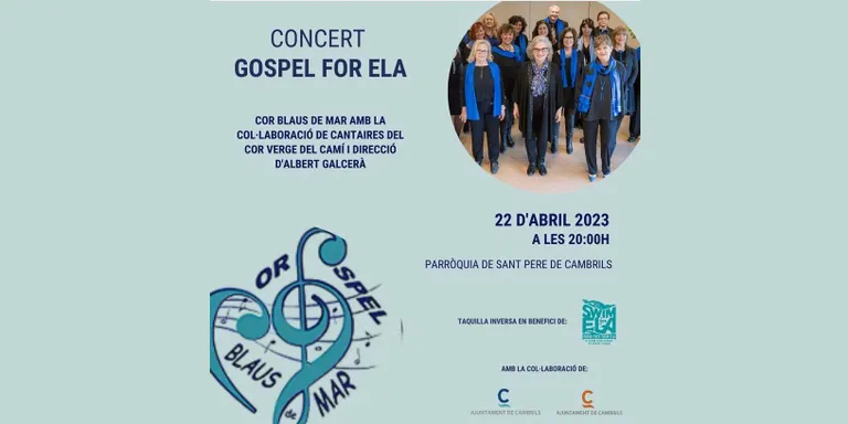 La Parròquia de Sant Pere de Cambrils acollirà dissabte un concert de gòspel en benefici de l’ELA