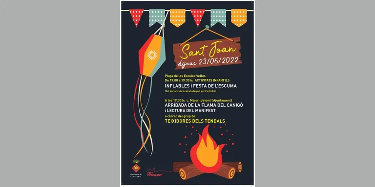 Les activitats infantils i l'arribada de la Flama del Canigó marquen la celebració de Sant Joan