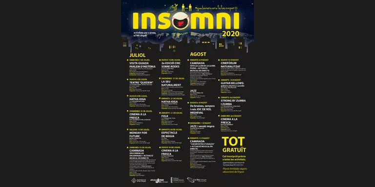 El programa d'oci nocturn Insomni ofereix una vintena d'activitats aquest estiu a la Seu d’Urgell
