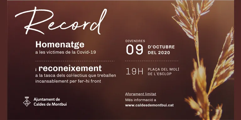 L'acte “Record” se celebrarà aquesta tarda amb les entrades exhaurides