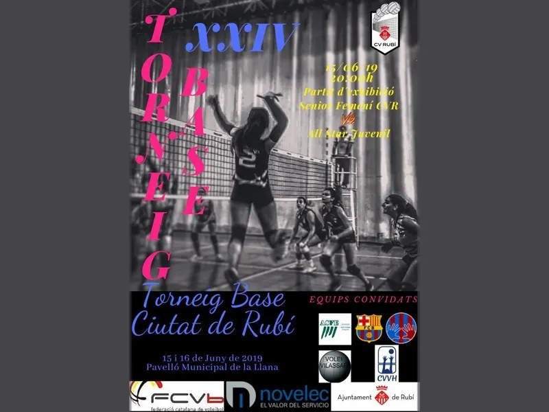 El cartell del Club Vòlei Rubí per a les seves 24 hores / CVR