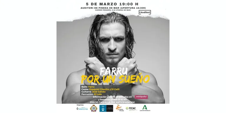 El 'bailaor' flamenc Farru actuarà a l'Auditori de Pineda diumenge