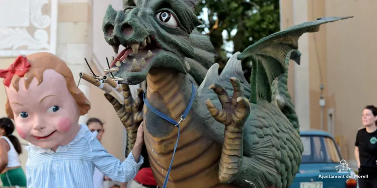 El Drac del Morell a la 4a Diada del Foc d'Alcover