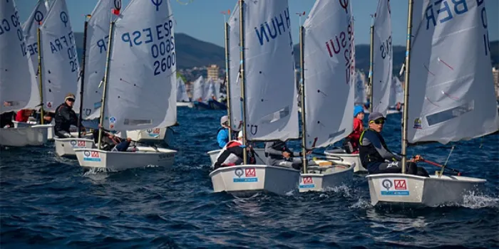 Resultats discrets per la flota Optimist a la Palamós Optimist Trophy