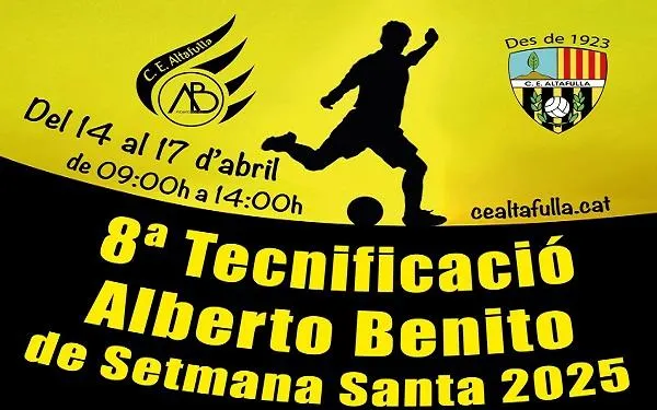 Obertes les inscripcions per a la 8a Tecnificació Alberto Benito de Setmana Santa del CE Altafulla