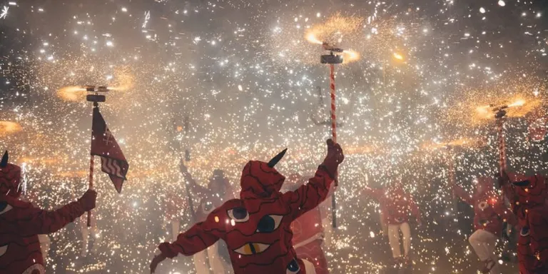 El Ball de Diables omple de foc i fum València