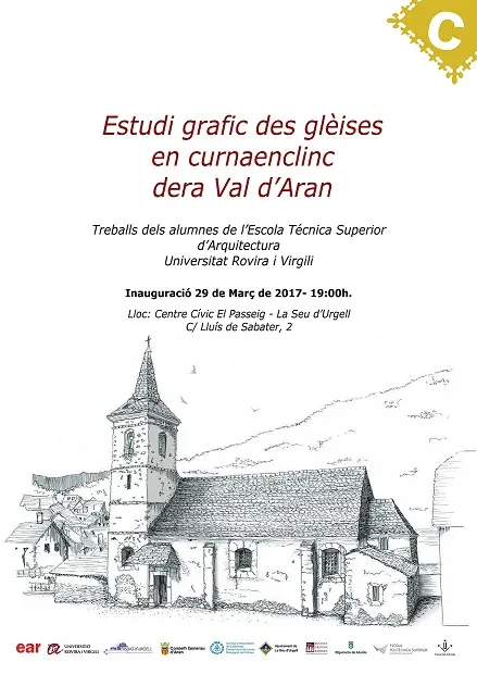 L'exposició 'Estudi grafic des glèises en curnaenclinc dera Val d'Aran', a la Seu
