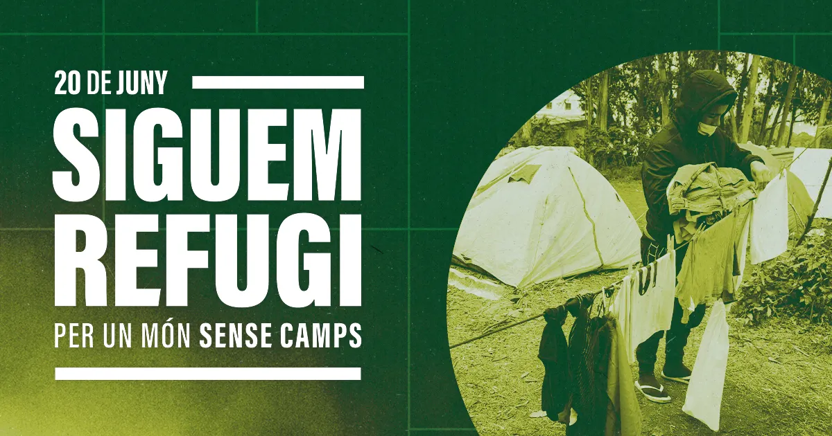 Caldes s'afegeix a la campanya Siguem refugi, que denuncia la vulneració dels drets humans de les persones refugiades